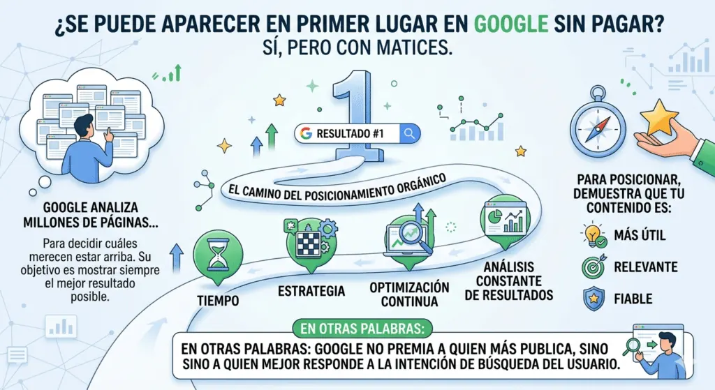 cómo aparecer en primer lugar en Google